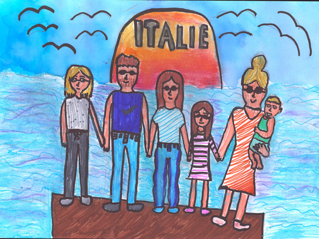 Eliška Suppíková / Rodina u&nbsp;moře