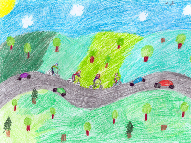 Karolína Fialová / Rodina na kole